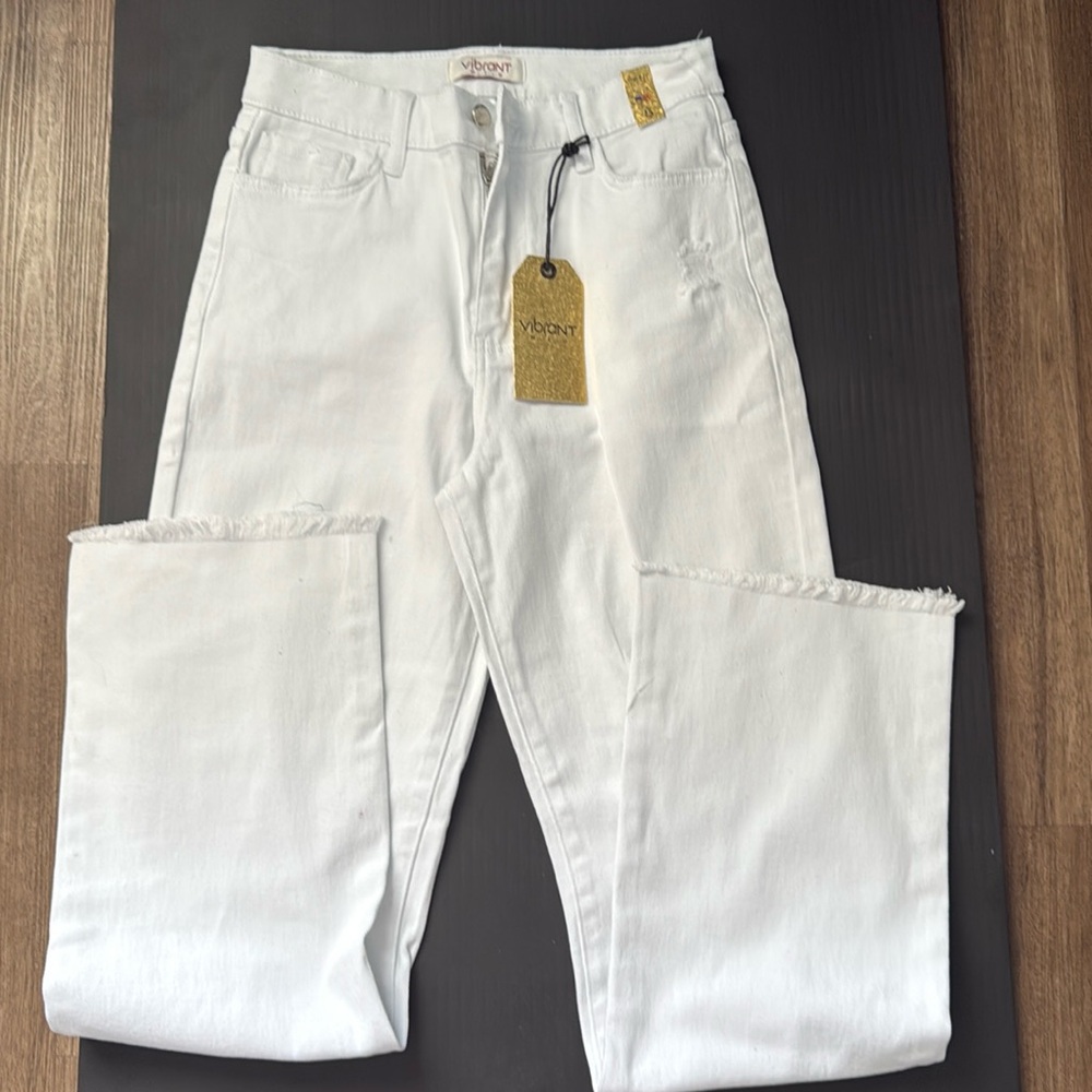 Vibrant MIU Distressed straight leg Size 5